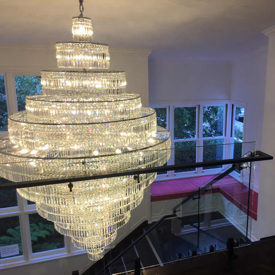 Multied layers staircase chandelier Seal