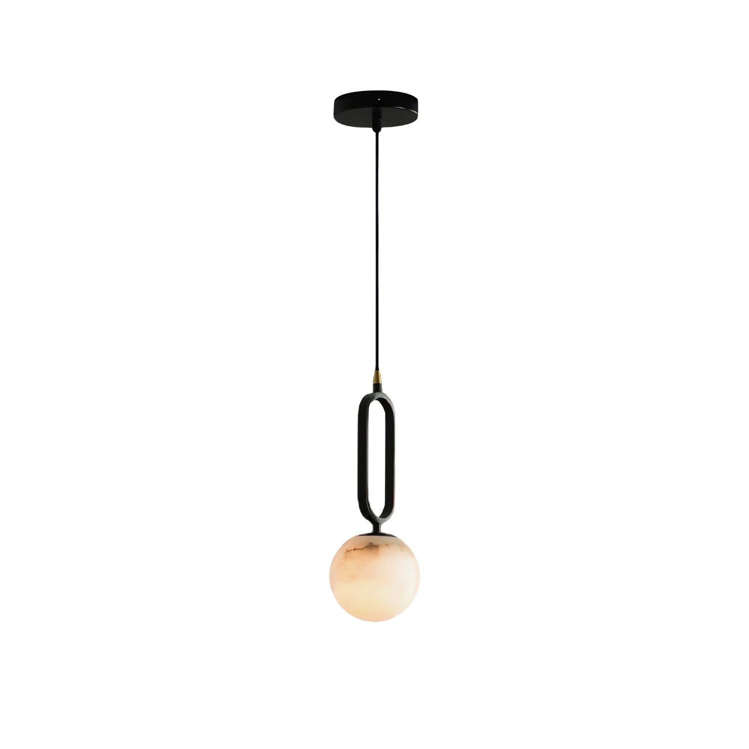 Alabaster_Ball_Pendant_Lamp_2.jpg Alabaster Ball Pendant Lamp - Image 1