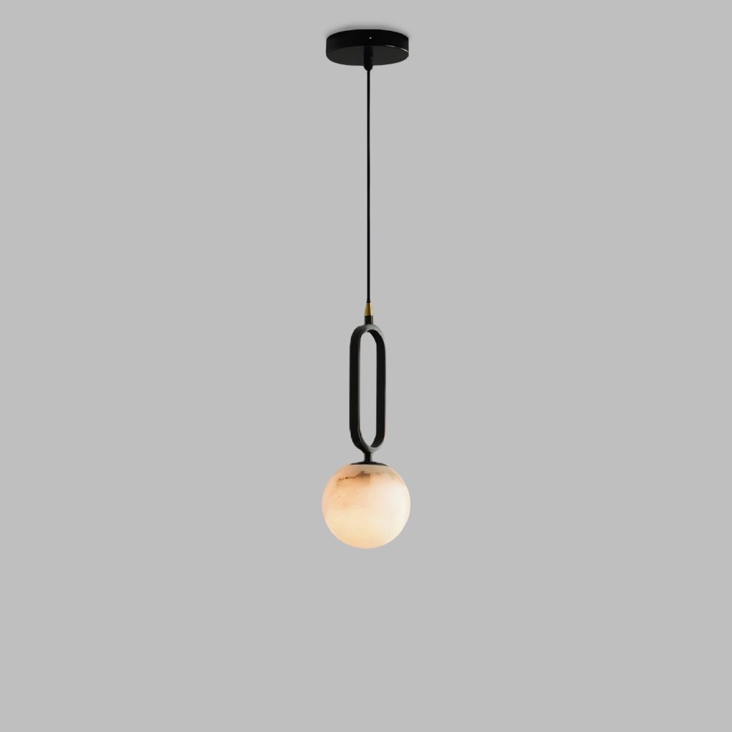 Alabaster Ball Pendant Lamp - MH Lighting