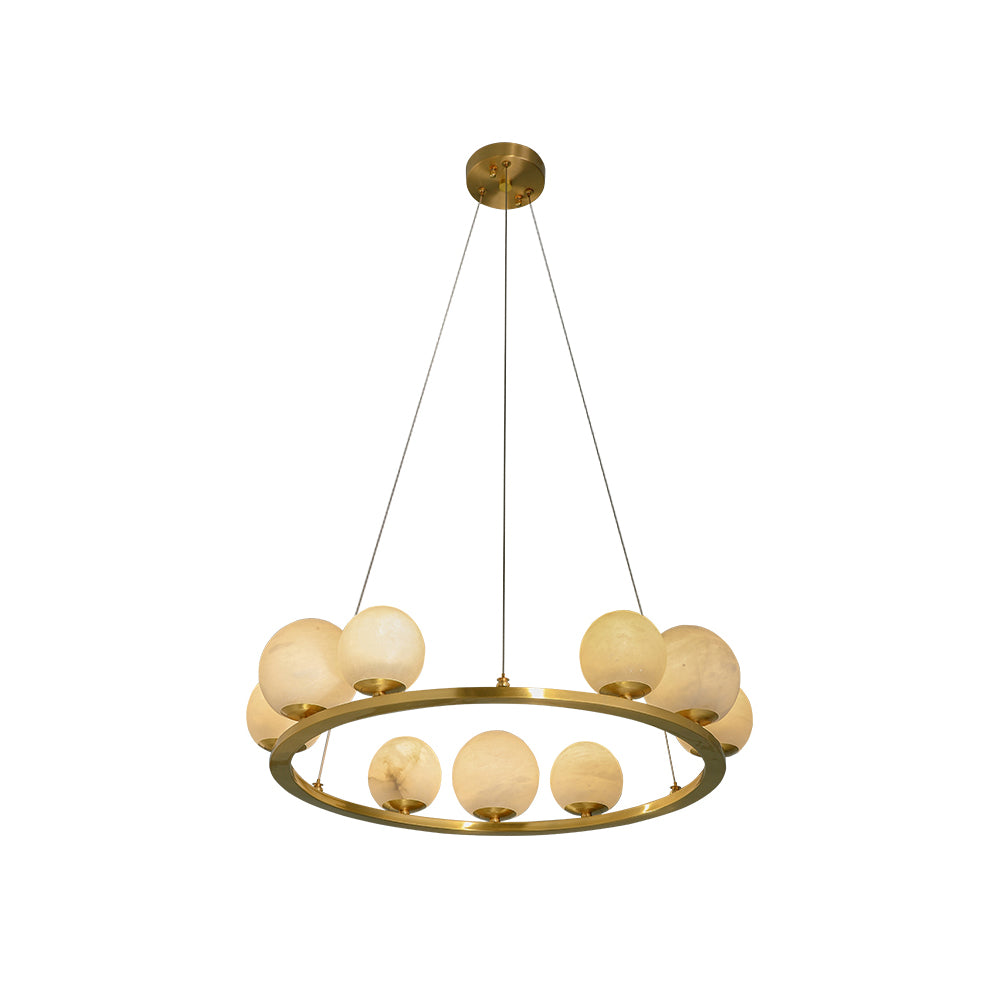 Tagliato_Chandelier_1.jpg Tagliato Alabaster Chandelier - Image 1